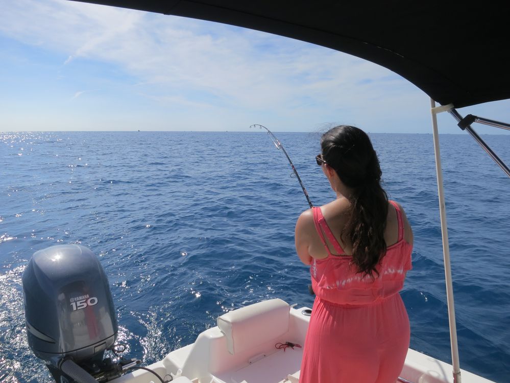 @kwiksatik deep sea fishing off the coast of Florida.