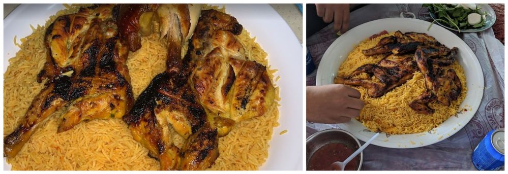 Faham chicken with bukhari Rice