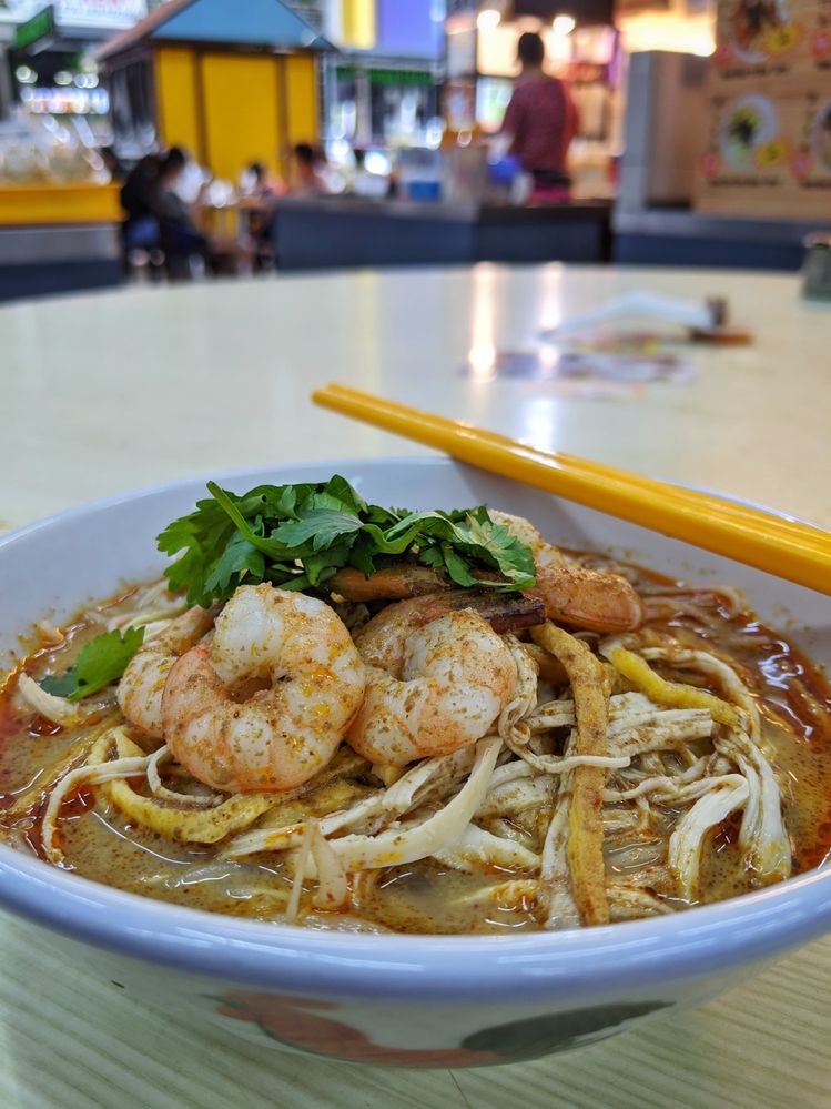 Caption: Photo showing the Sarawak laksa dish at Chopstick Garden. Photo by Local Guide @AdrianLunsong