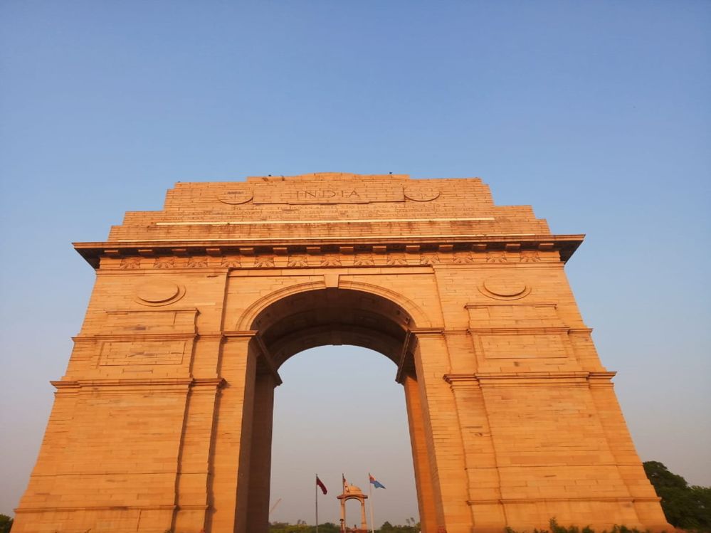 India Gate in New Delhi is the Triumphal Arch of India.