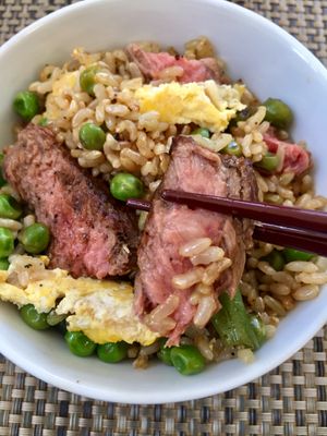 Lunch Today - Home cooked Chinese Beef Fried Rice