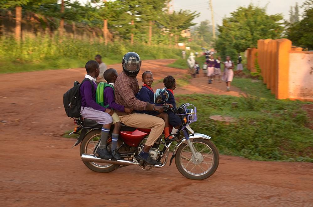 Boda bodas are also common at picking up children from school - by Katumba Badru