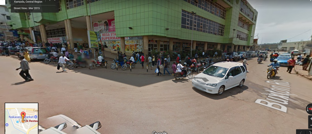 boda boda stage at Mega supermarket - Google Street View