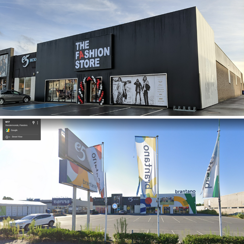 The new shop at that place & the Street View image still showing the old one