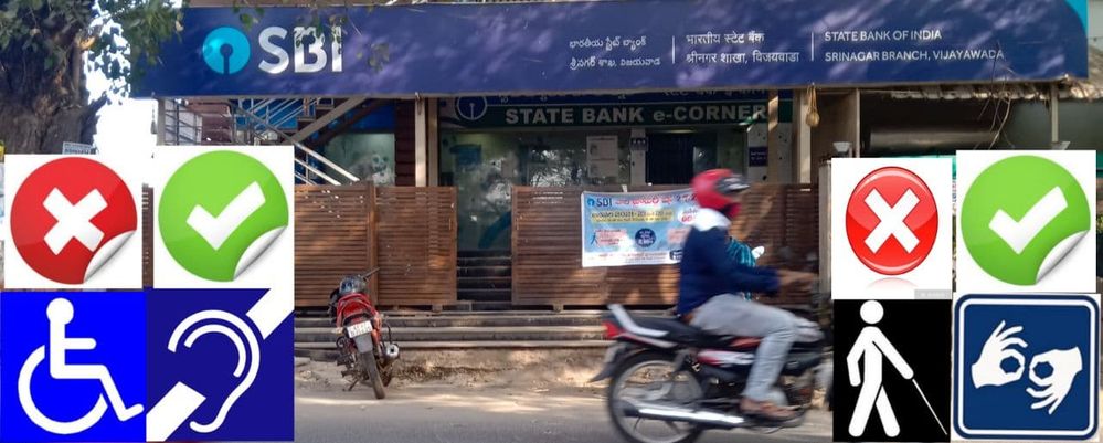 Caption: Bank and ATM at Beside of Main Road (Entry)