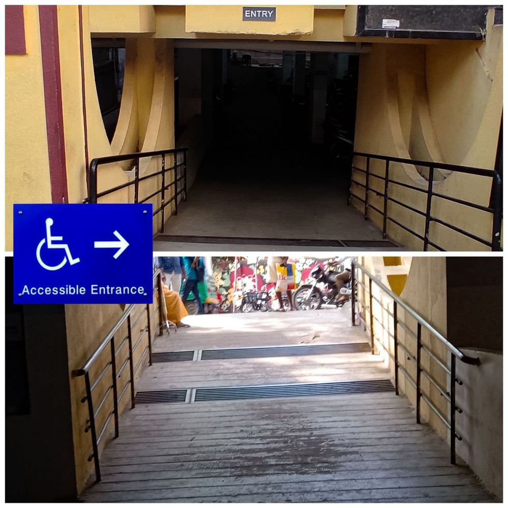 Caption: Ground Floor for Wheelchair Accessible entrance and Vehicle parking.