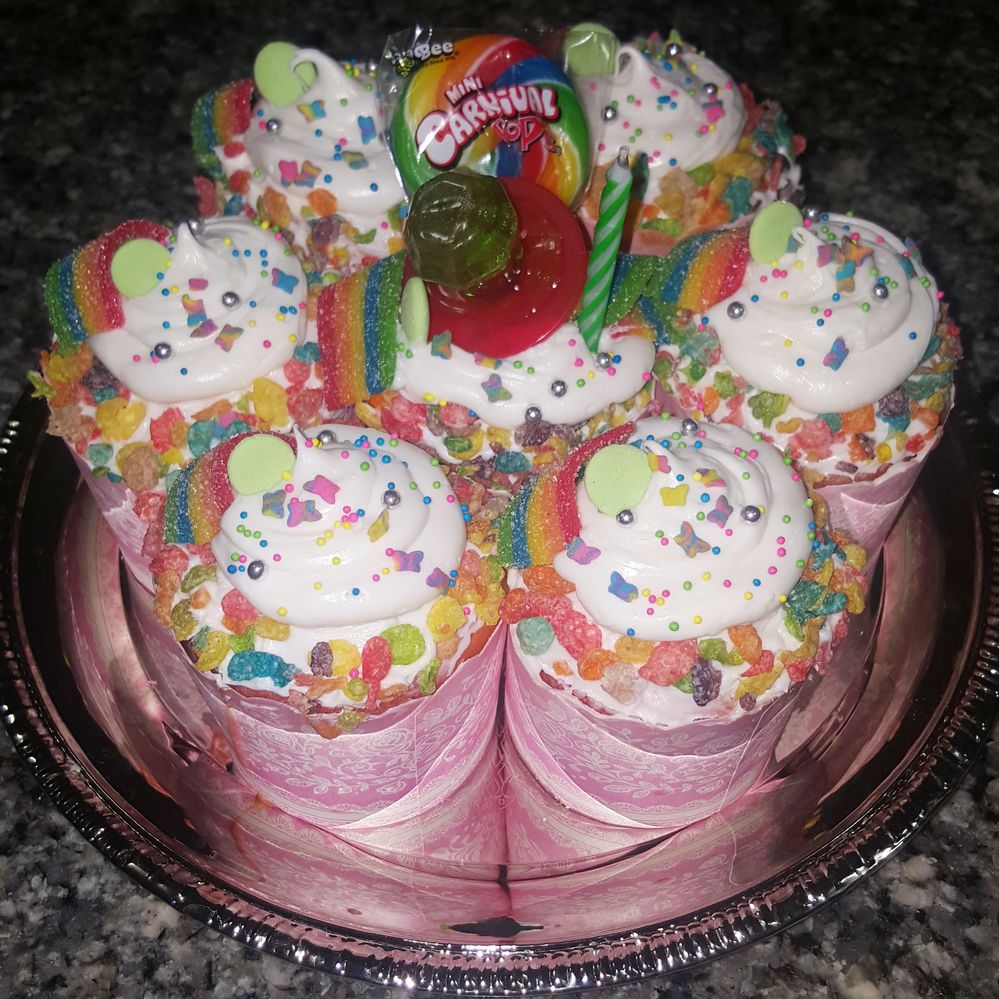 Crazy cupcakes I made for my best friends birthday