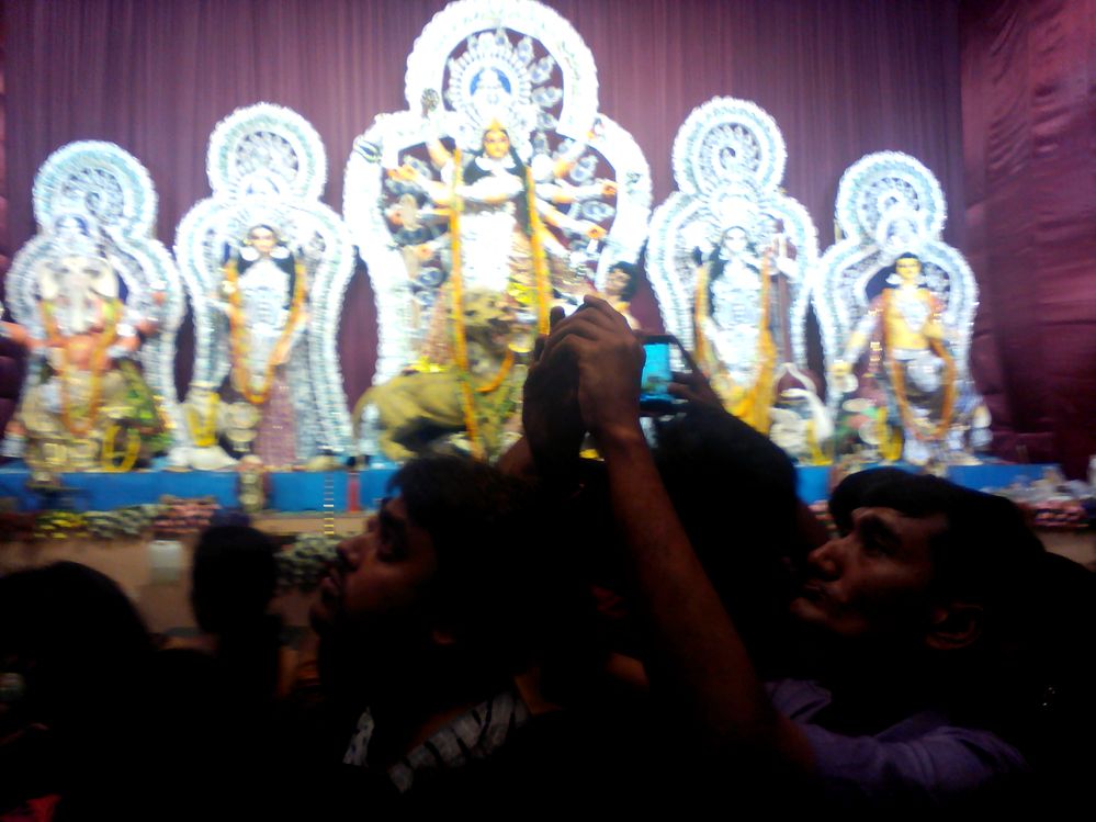 Durga Idol of Ekdalia Evergreen Durga Puja, Kolkata