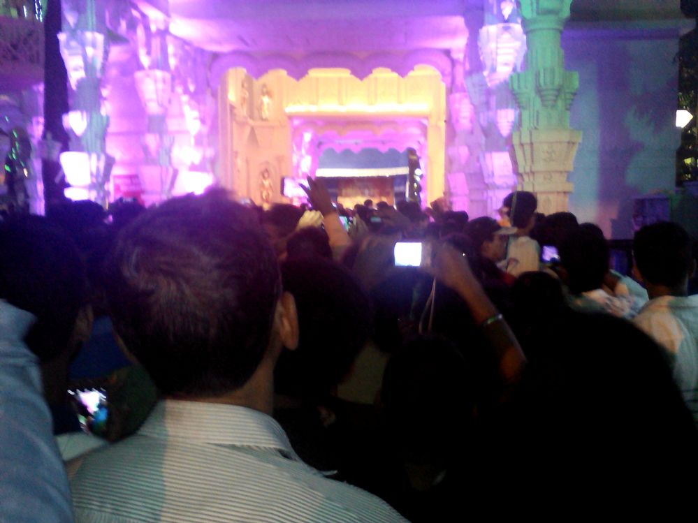 Crowd at Singhi Park Durga Puja, Kolkata