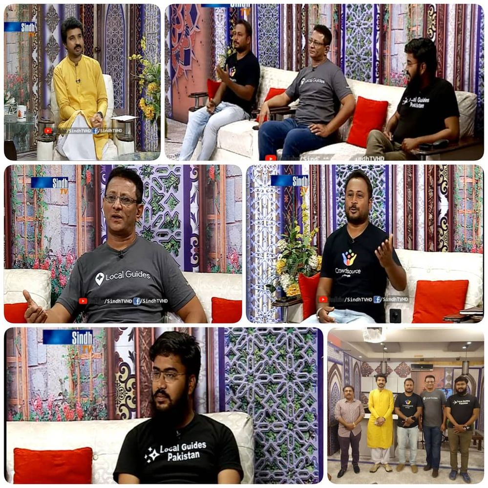 Wonderful Moments during Local Guides Show at Sindh TV Studio Karachi