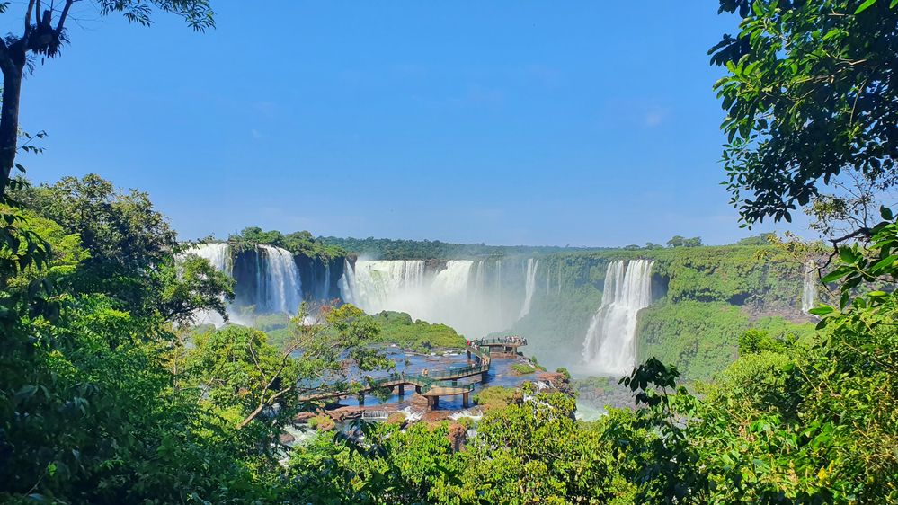 Caption: A photo of the Iguazu Falls at the Iguaçu National Park, Brazil. (Local Guide Juliana Reis)