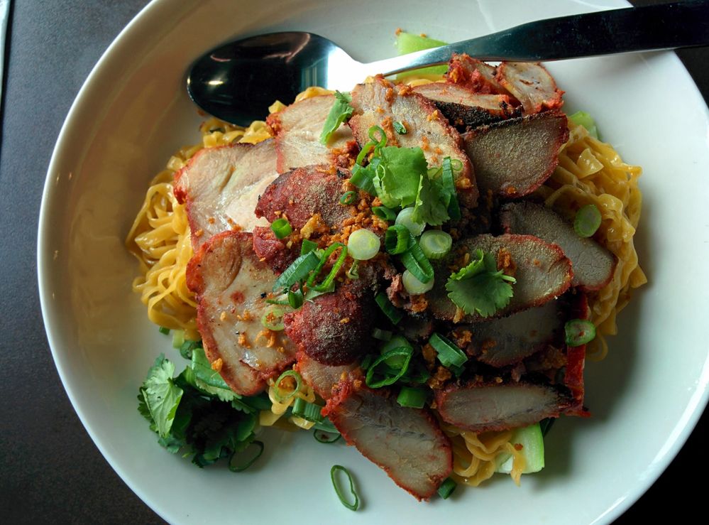 Caption: A photo of a dish from Pop Pop Thai Street Food in Seattle. (Local Guide Ade William)