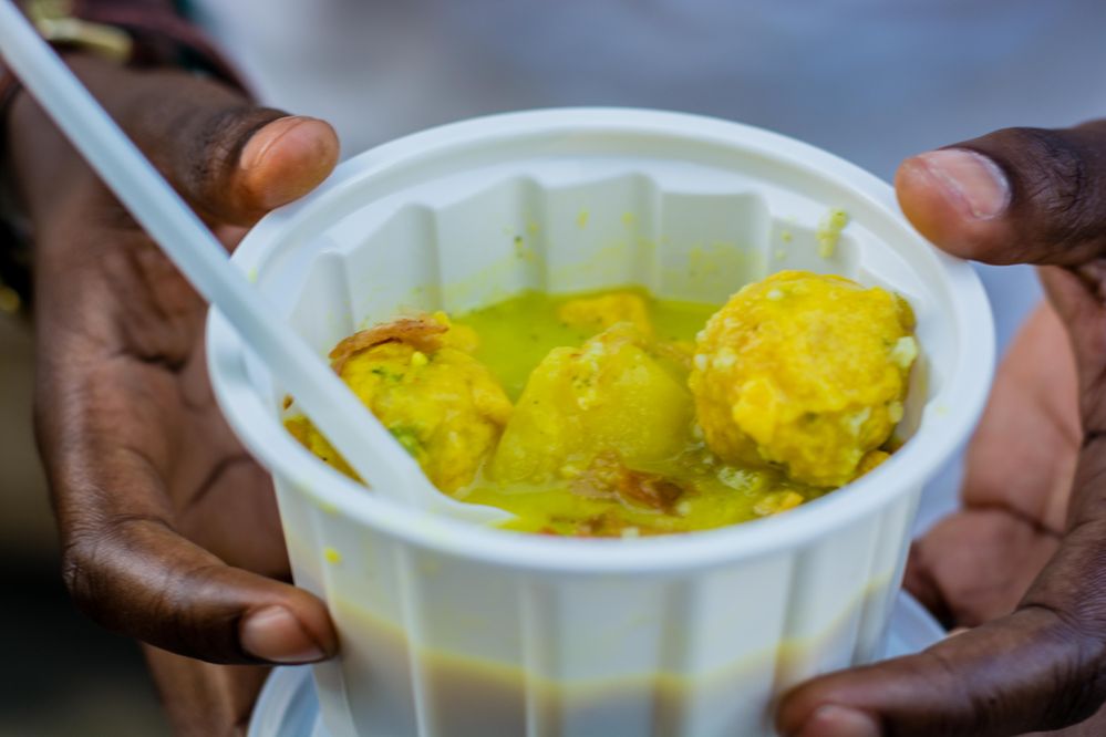 Hold Zanzibar Mix dish. Photo by Daniel Msirikale