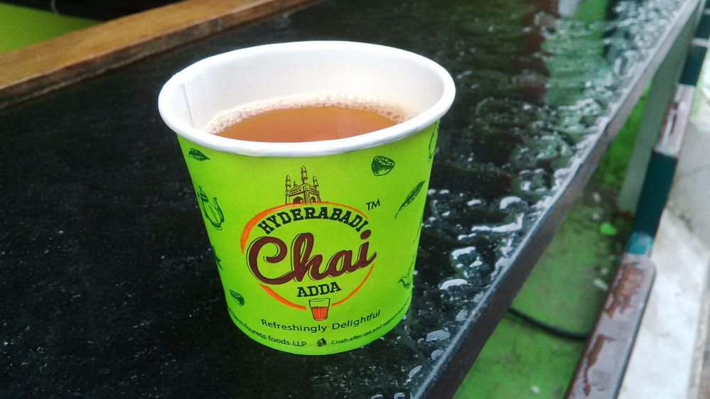 The famous hyderabadi chai