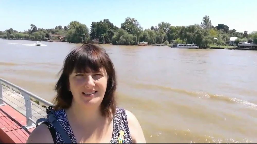 Caption: A photo of Silvina smiling for the camera in Tigre, Argentina. (Courtesy of Local Guide @SilvyC)