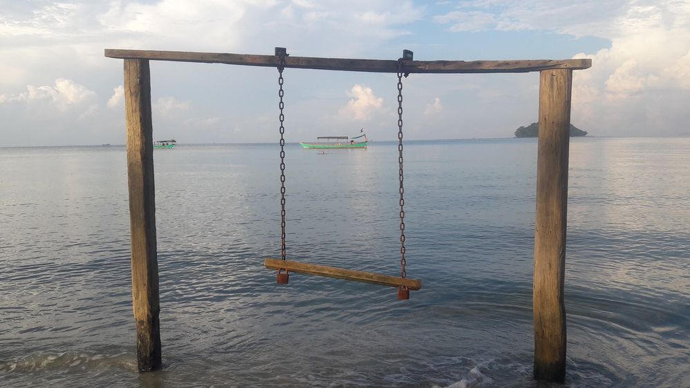 The swing for us..Otres Beach, Sihanouk Ville