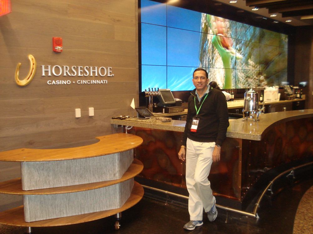 Caption: A photo of Tushar posing for the camera at the Horseshoe Casino in Cincinnati, OH, USA. (Courtesy of Local Guide @Tushar_Suradkar)