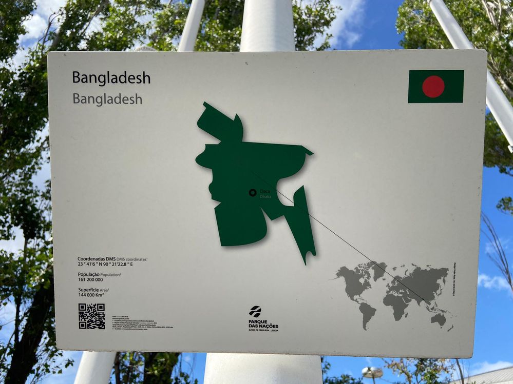 Caption: Bangladesh maps (photo captured  by myself)