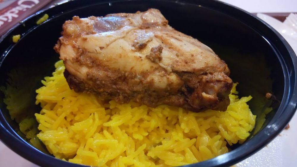 Chiking Rice with Flaming Chicken