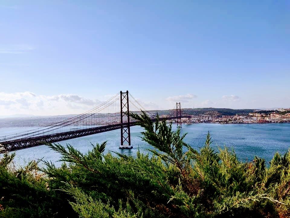 25 de Abril Bridge & Lisbon City from Cristo Rei. (Photo captured by myself)