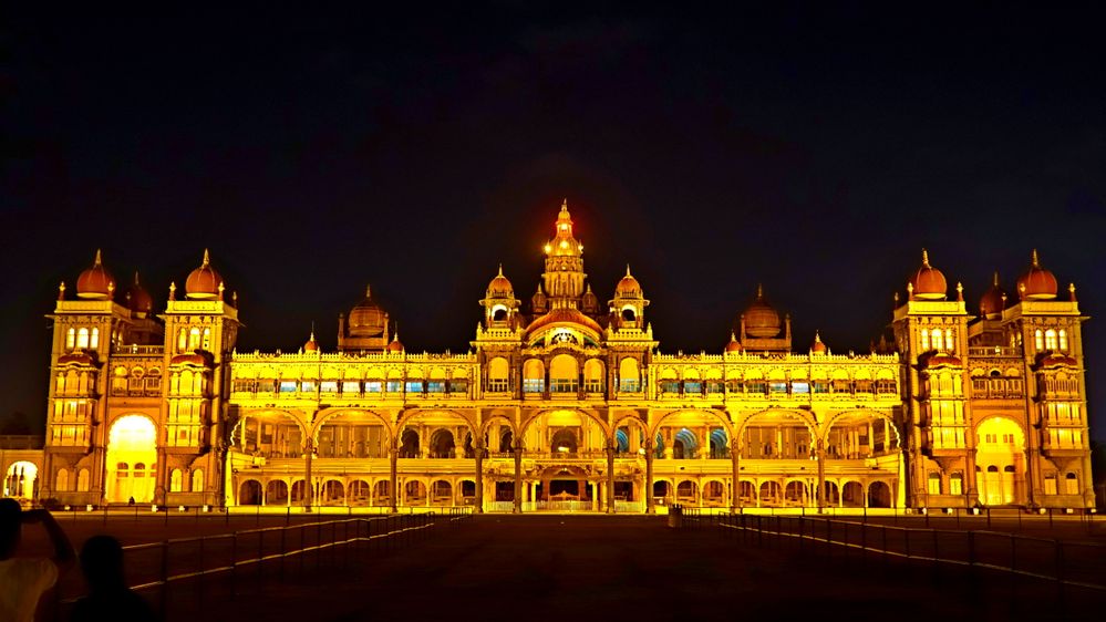 Illumination in Mysore Palace, India