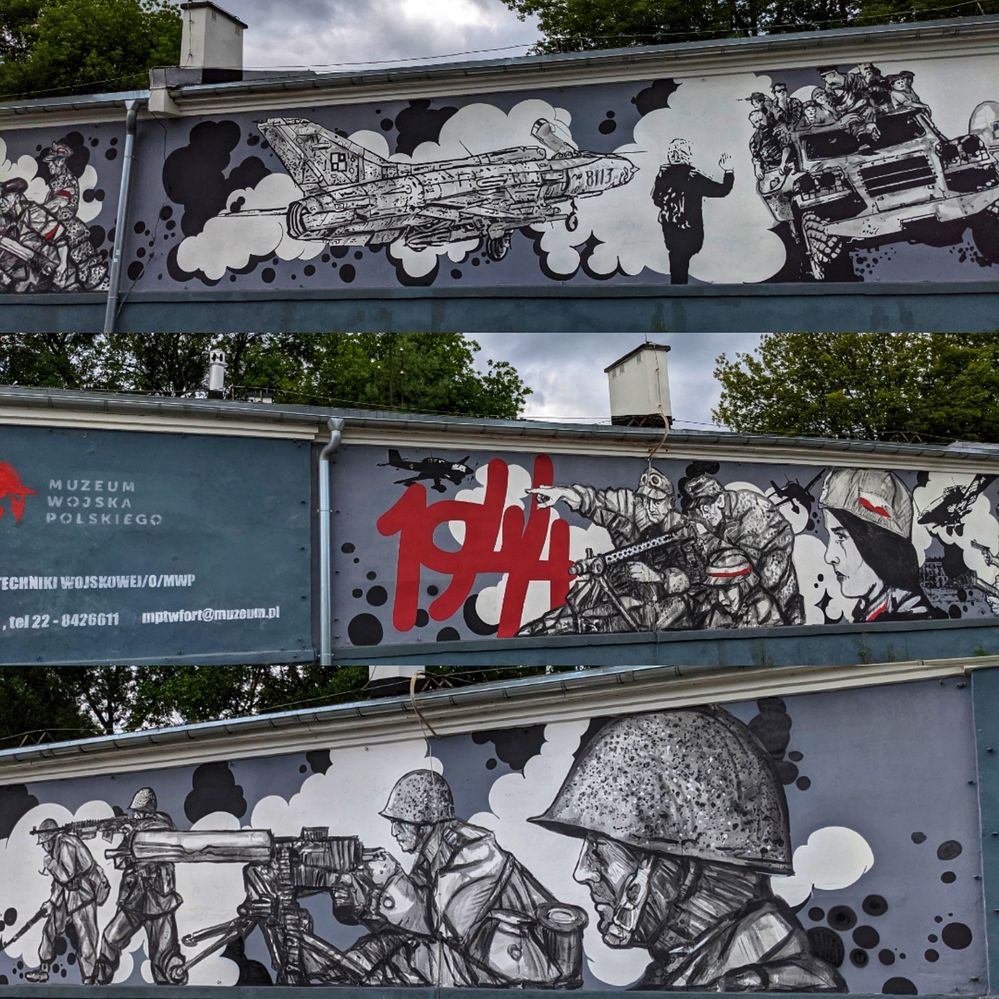 1944-mural in memory of Warsaw Uprising