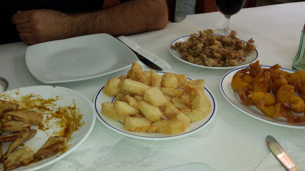 Typical fried fish from Malaga