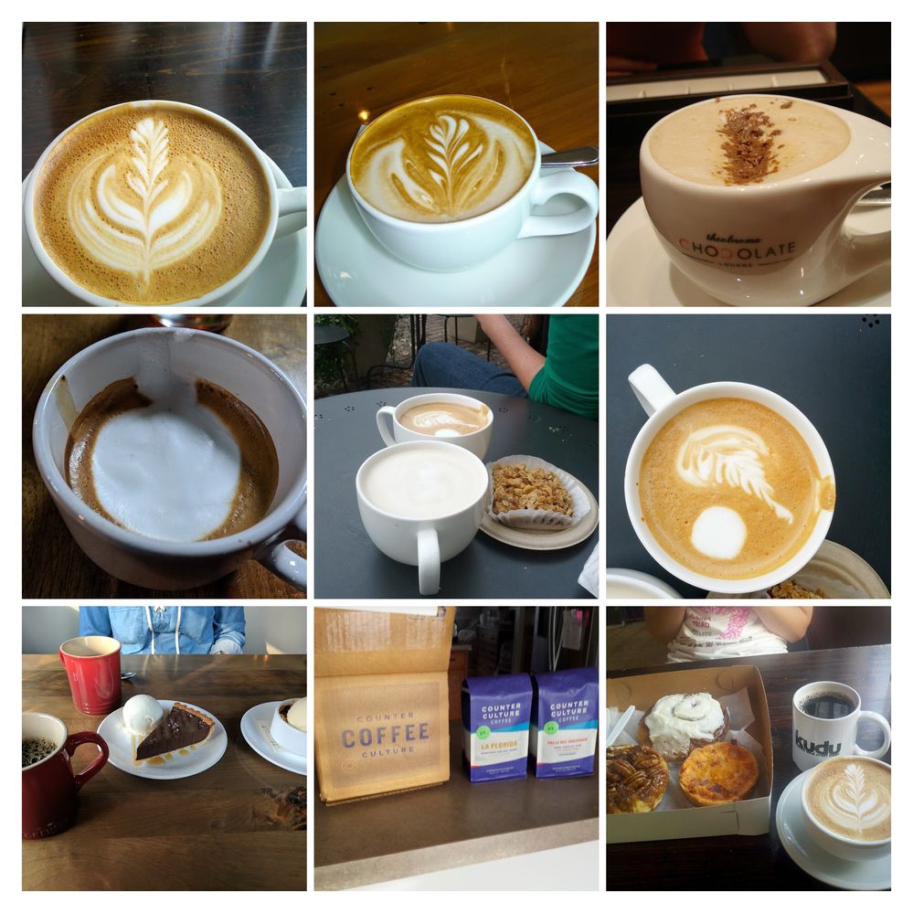 Lattes, flat whites, cappuccinos, and coffees @JordanSB has sampled throughout the years.