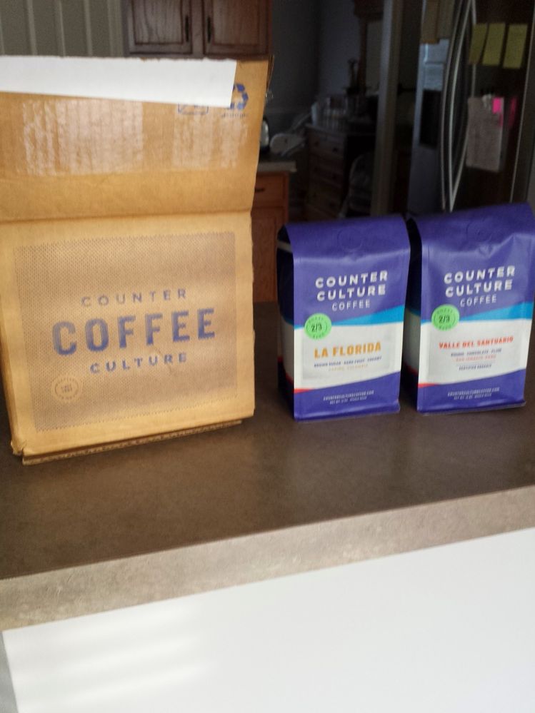 A Counter Culture coffee subscription JordanSB received every two weeks at the height of his addiction.