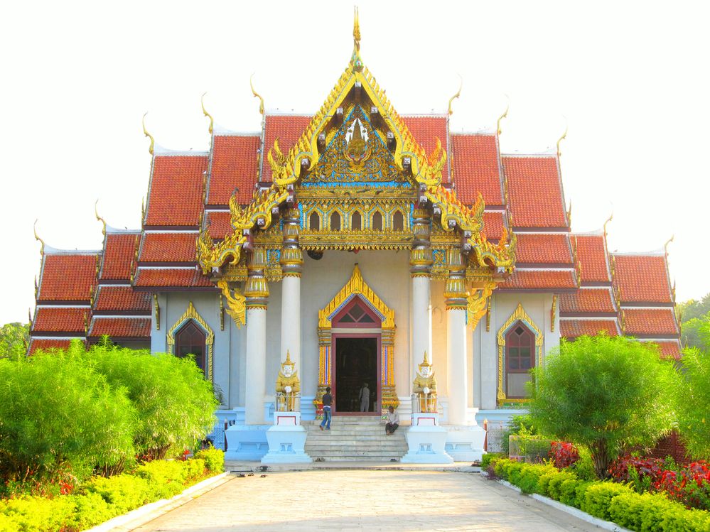 Beautiful Thai Buddhist Vihar (Temple), Bodhgaya, India...