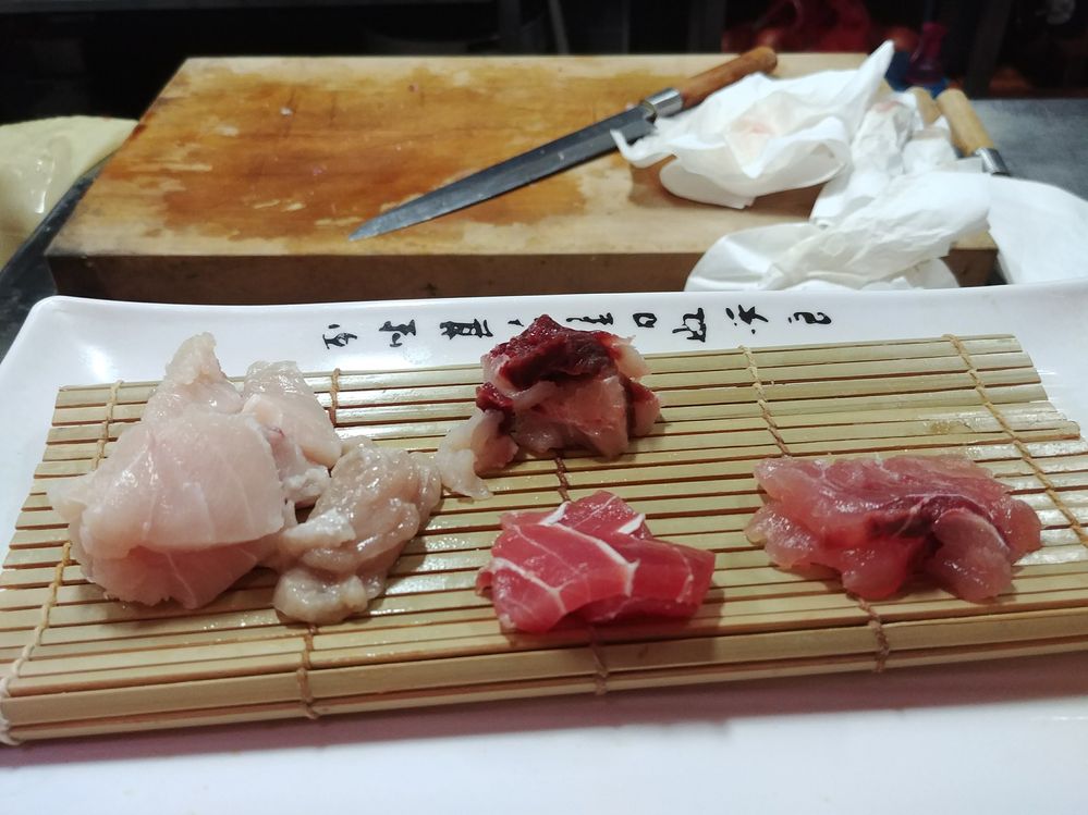 Tuna sashimi in Korea
