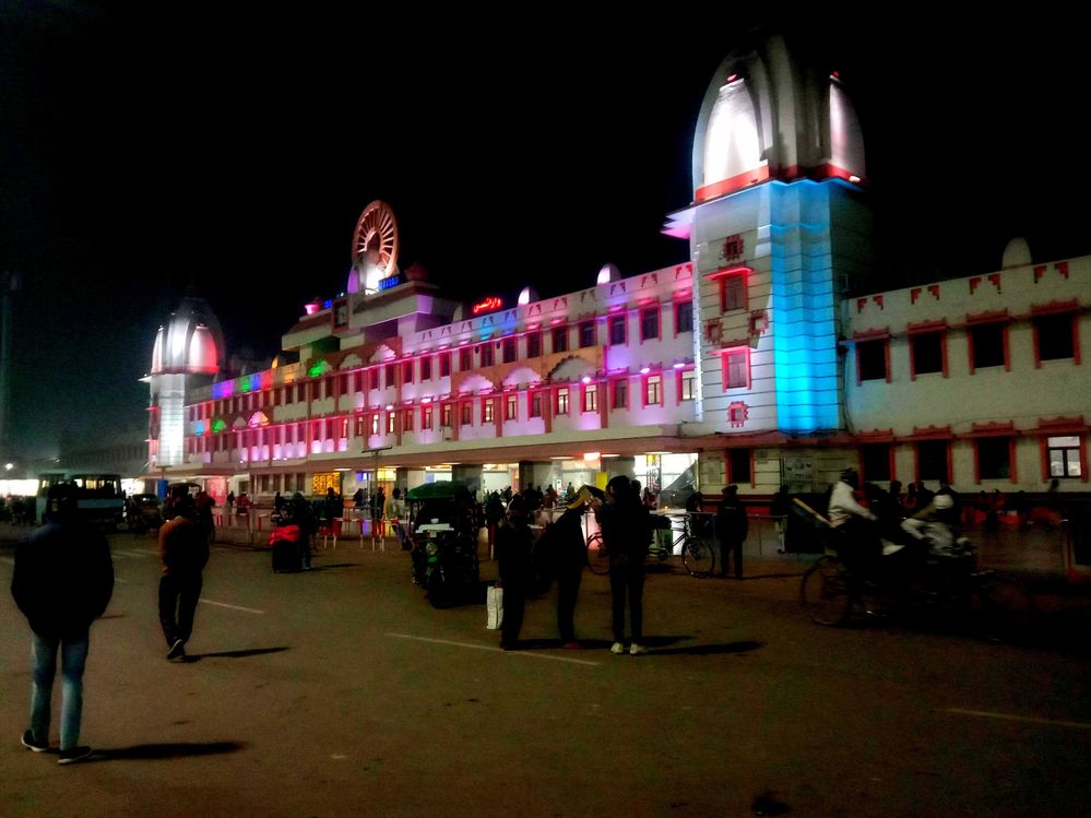 Varanasi Railway station at 5 AM Morning