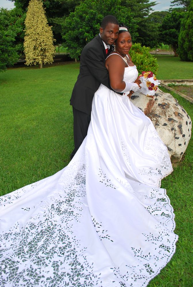 One of the exclusives with my wife at a residence in Koforidua in the Eastern Region of Ghana.  October 9, 2010