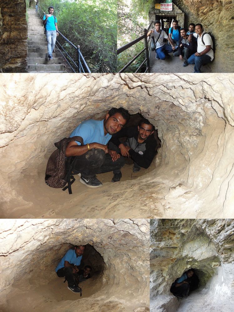 @BishowvijayaP and @Milan searching for hidden gems in one of the caves.