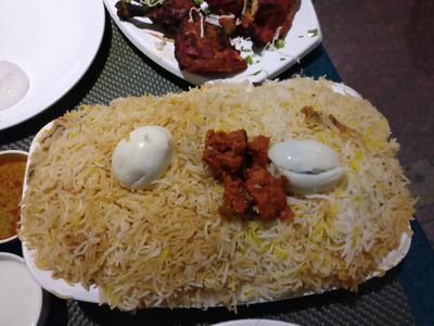 Hyderabadi Biryani with double masala inside