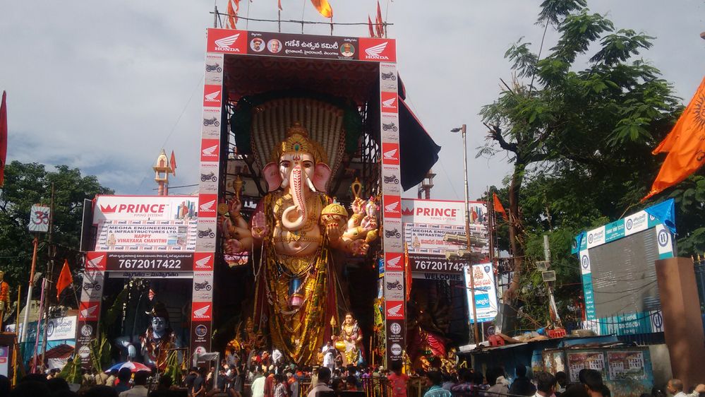 Distance View of the Ganesh Idol