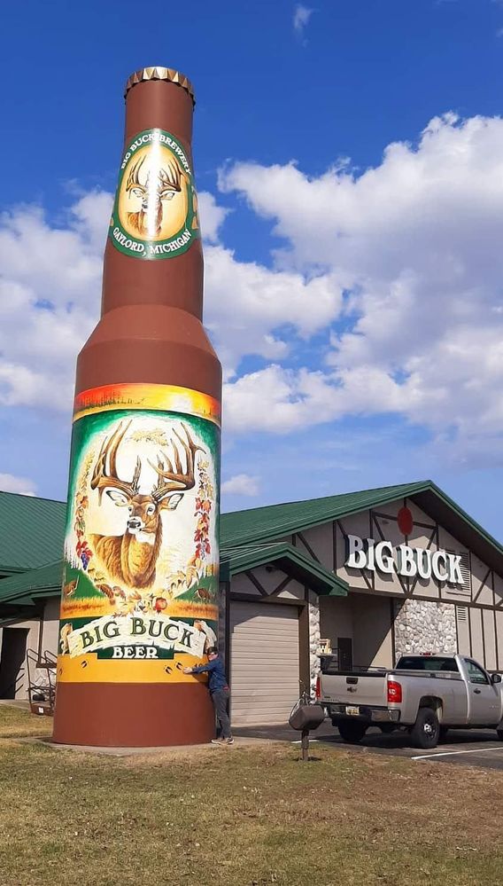 Gaylord, MI - 45-Foot-Tall Bottle of Beer