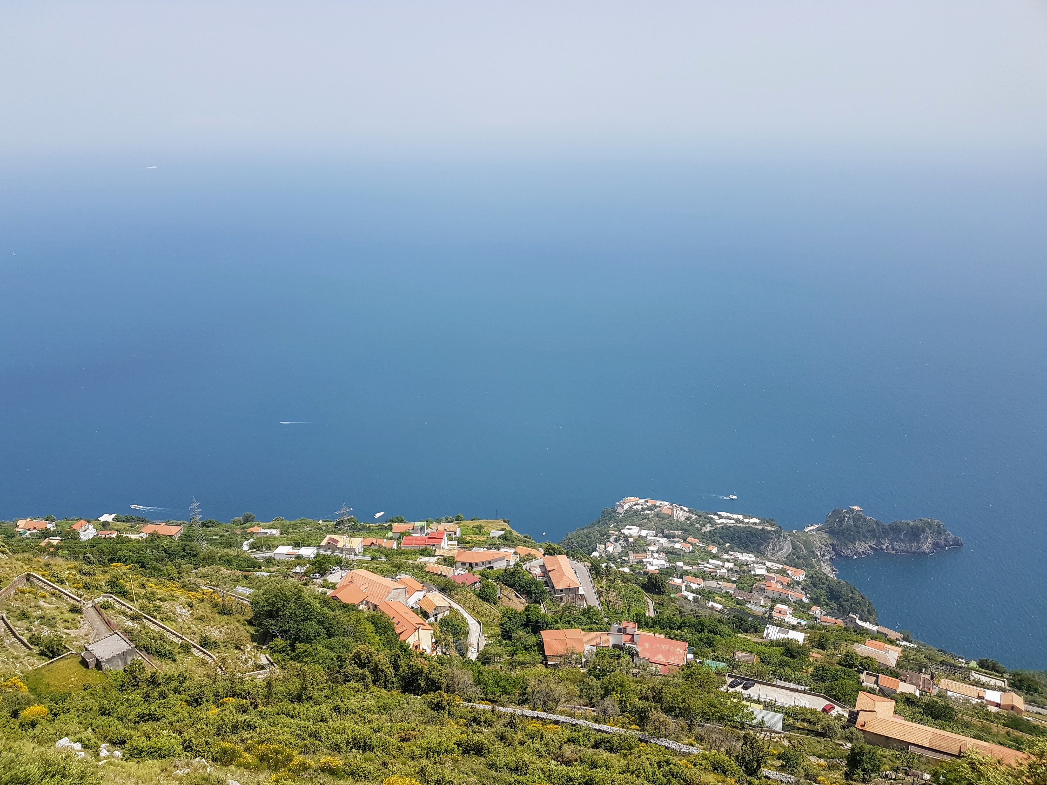 View of the Amalfi coast sea, above Amalfi, took from a high point in the city of Agerola - Local guide @LuigiZ