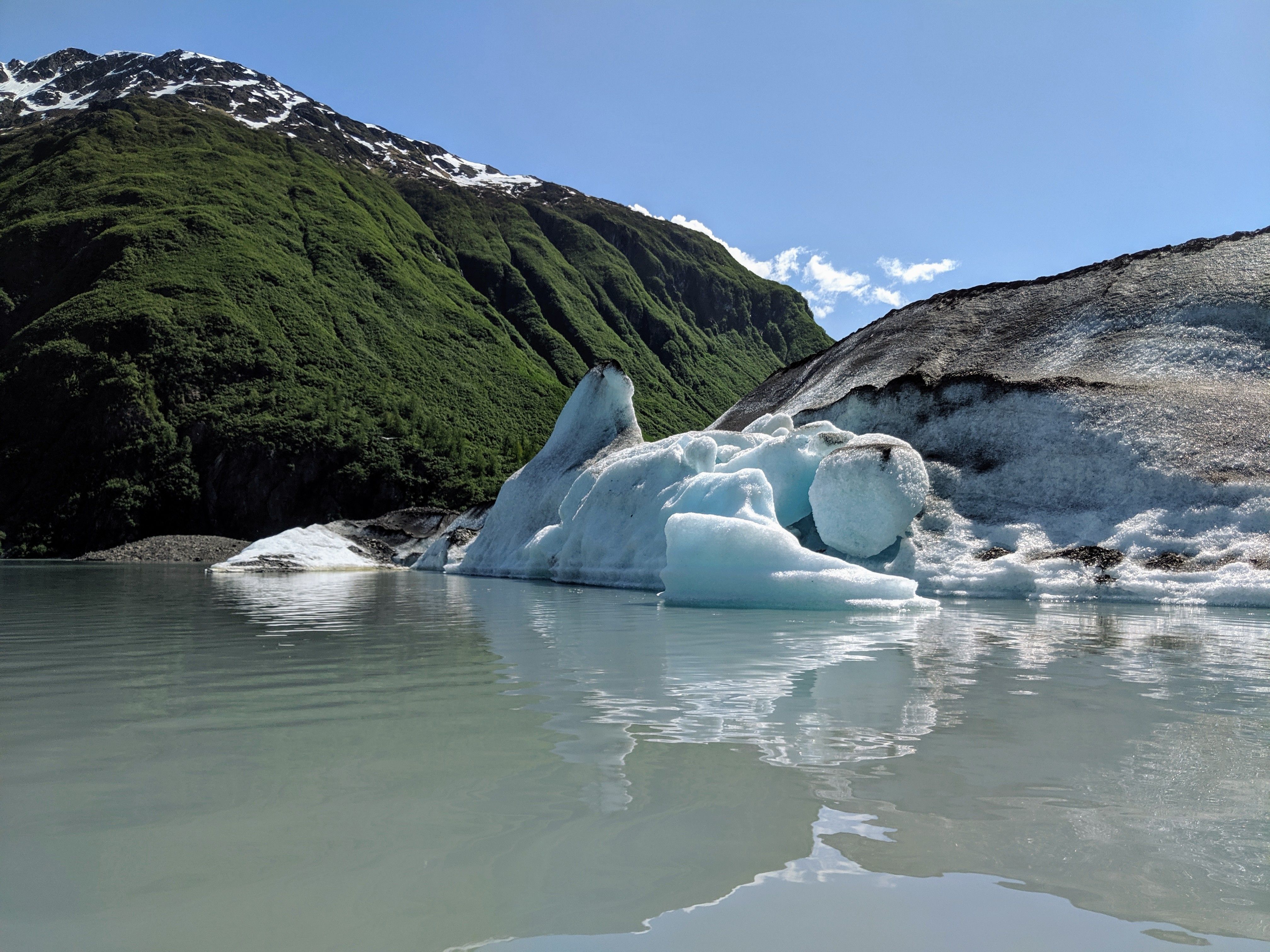 HUGE iceberg in the Valdez Glacier Lake