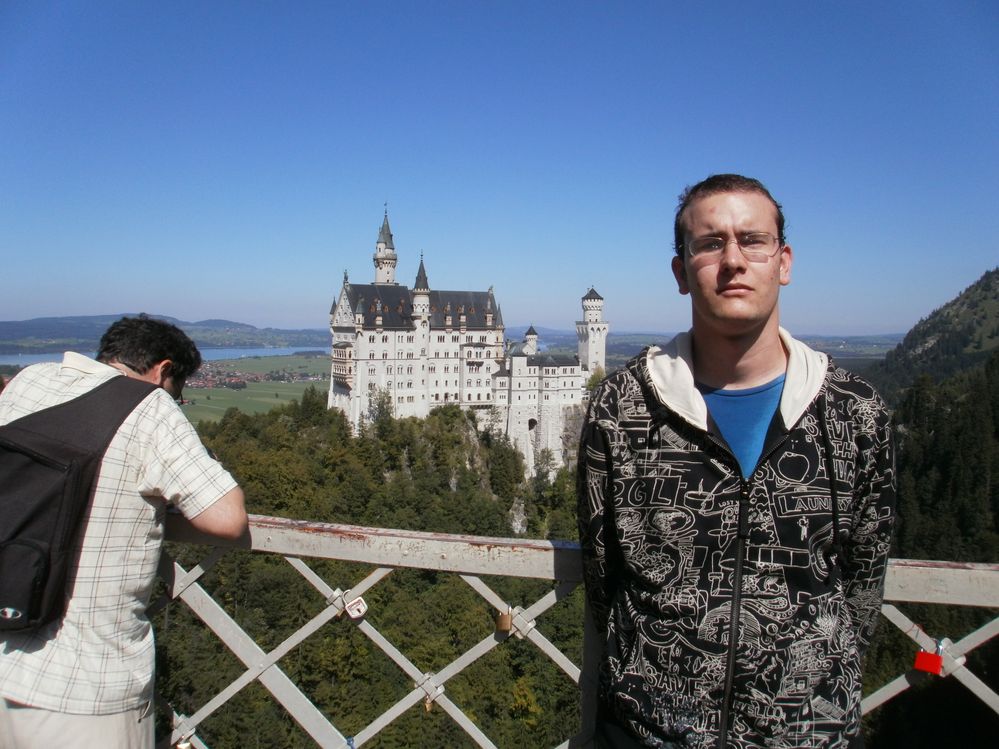 Yo en Marienbrücke y Schloss Neuschwanstein (2).JPG