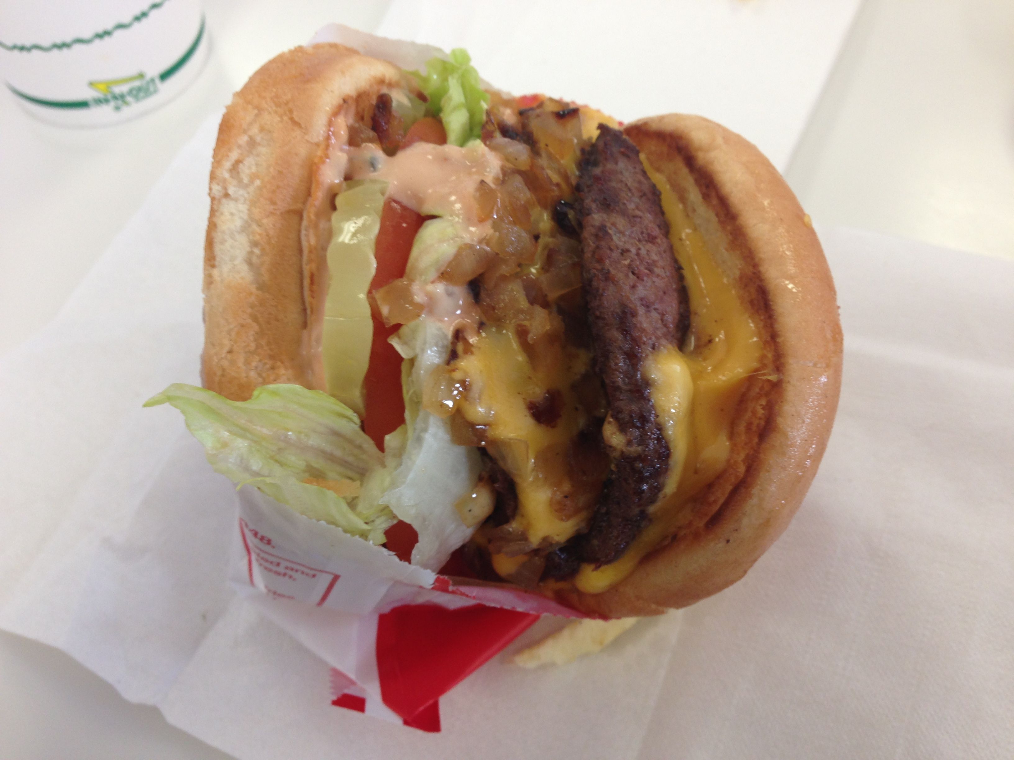 A photo of an In-N-Out Burger