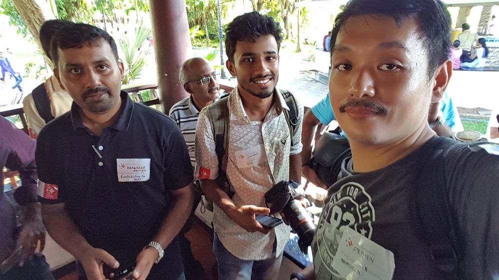 Here is Varghese Jose (our event organizer) and Adhil (our talented videographer). There is a link to our event video at the bottom of the post. Do give a thumbs up for our video.