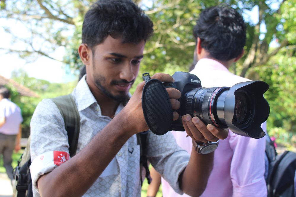 Adhil, our videographer hard at work.