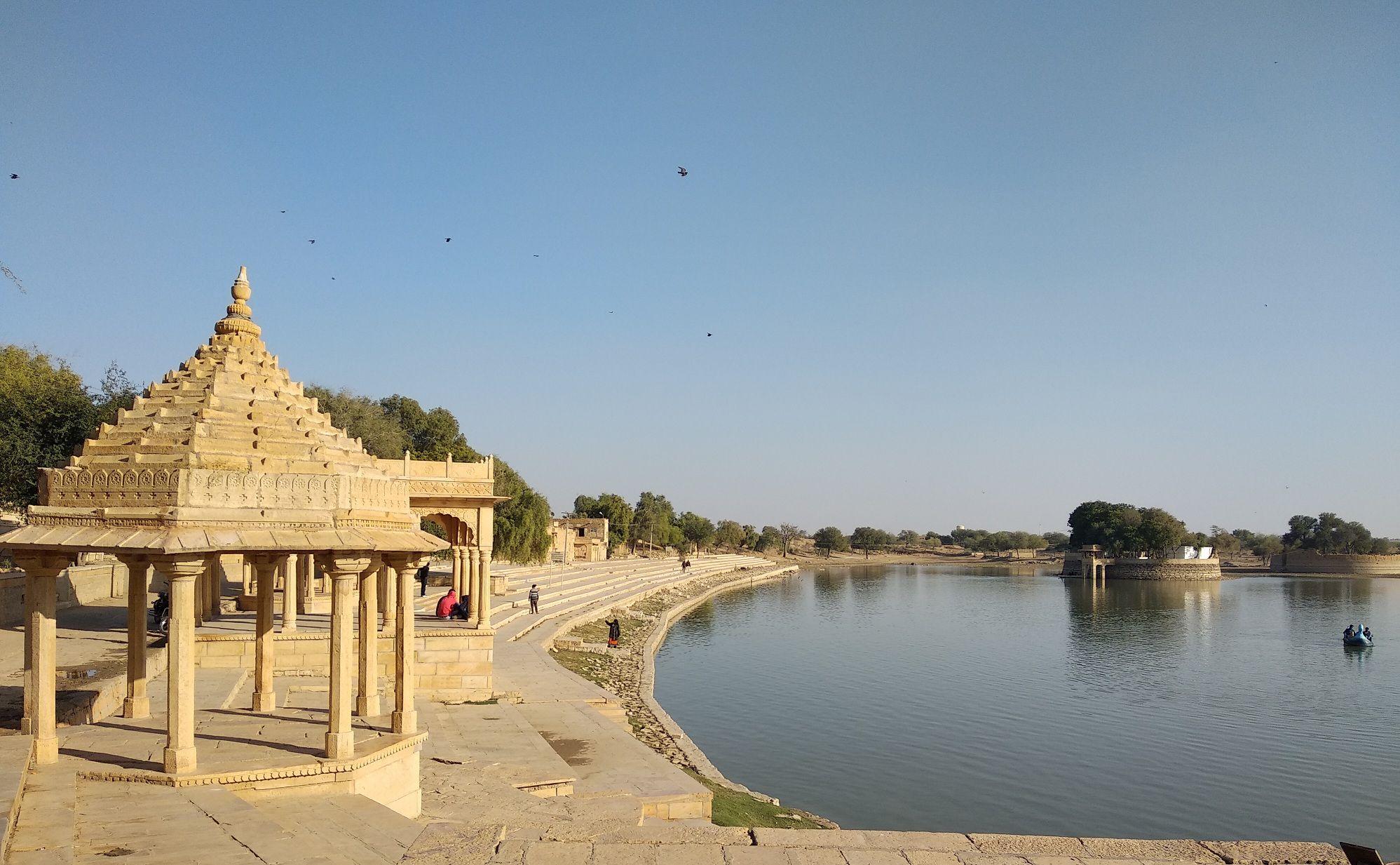 A view of Gadisar Lake, Jaisalmer, Rajasthan, India