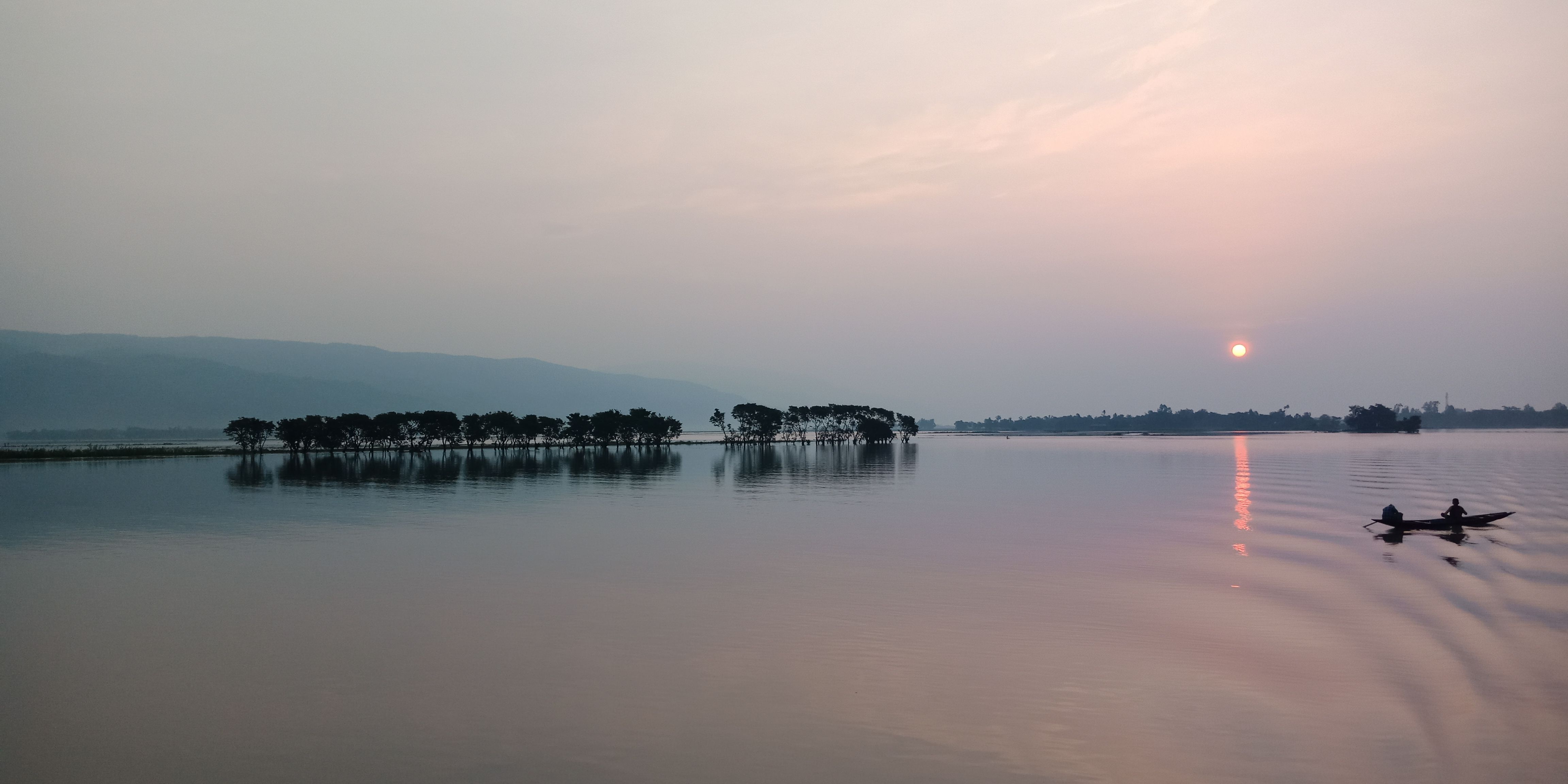 Tanguar Haor during the sunrise