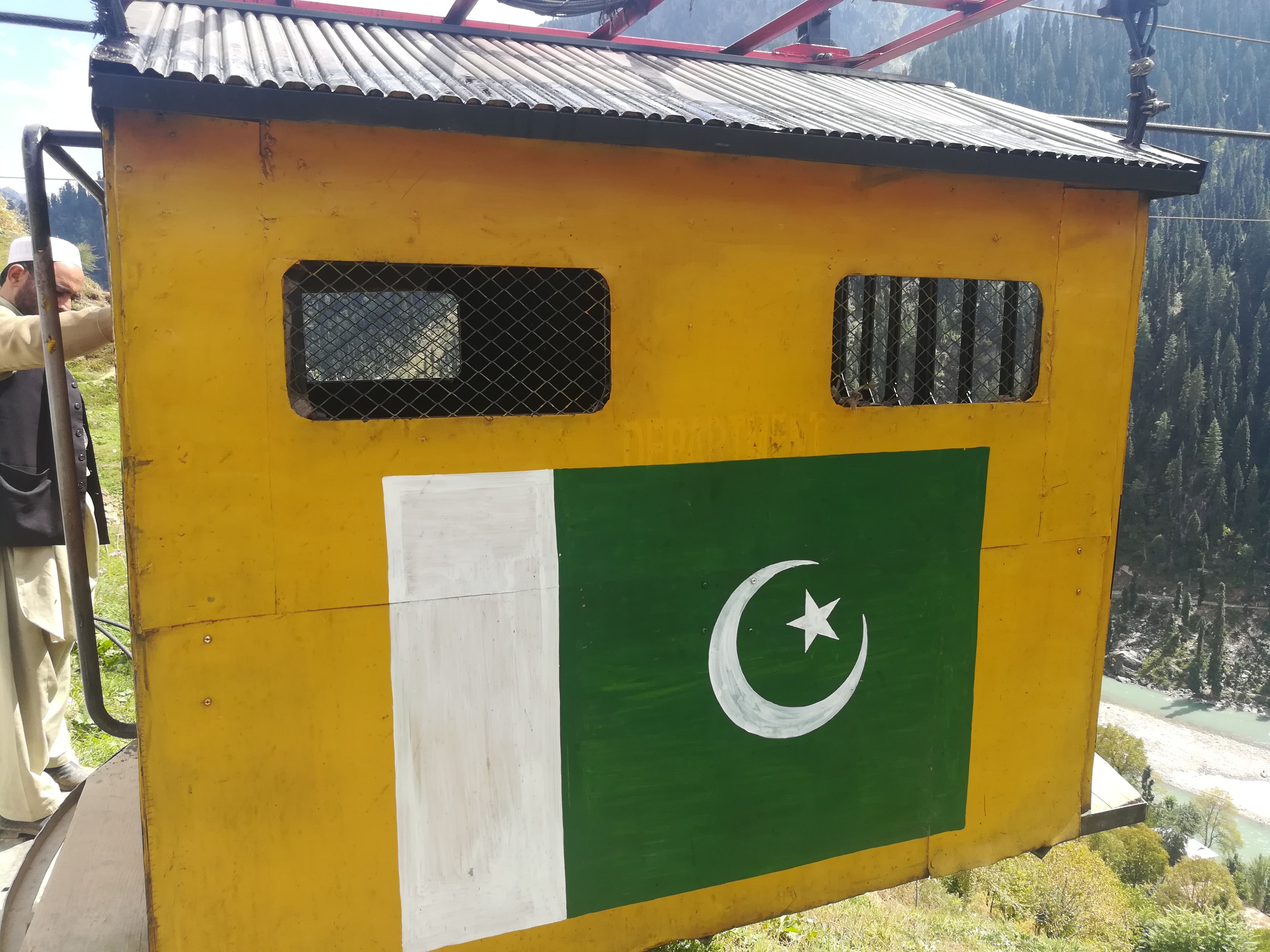 Pakistan Flag in the Neelum Valley AJk