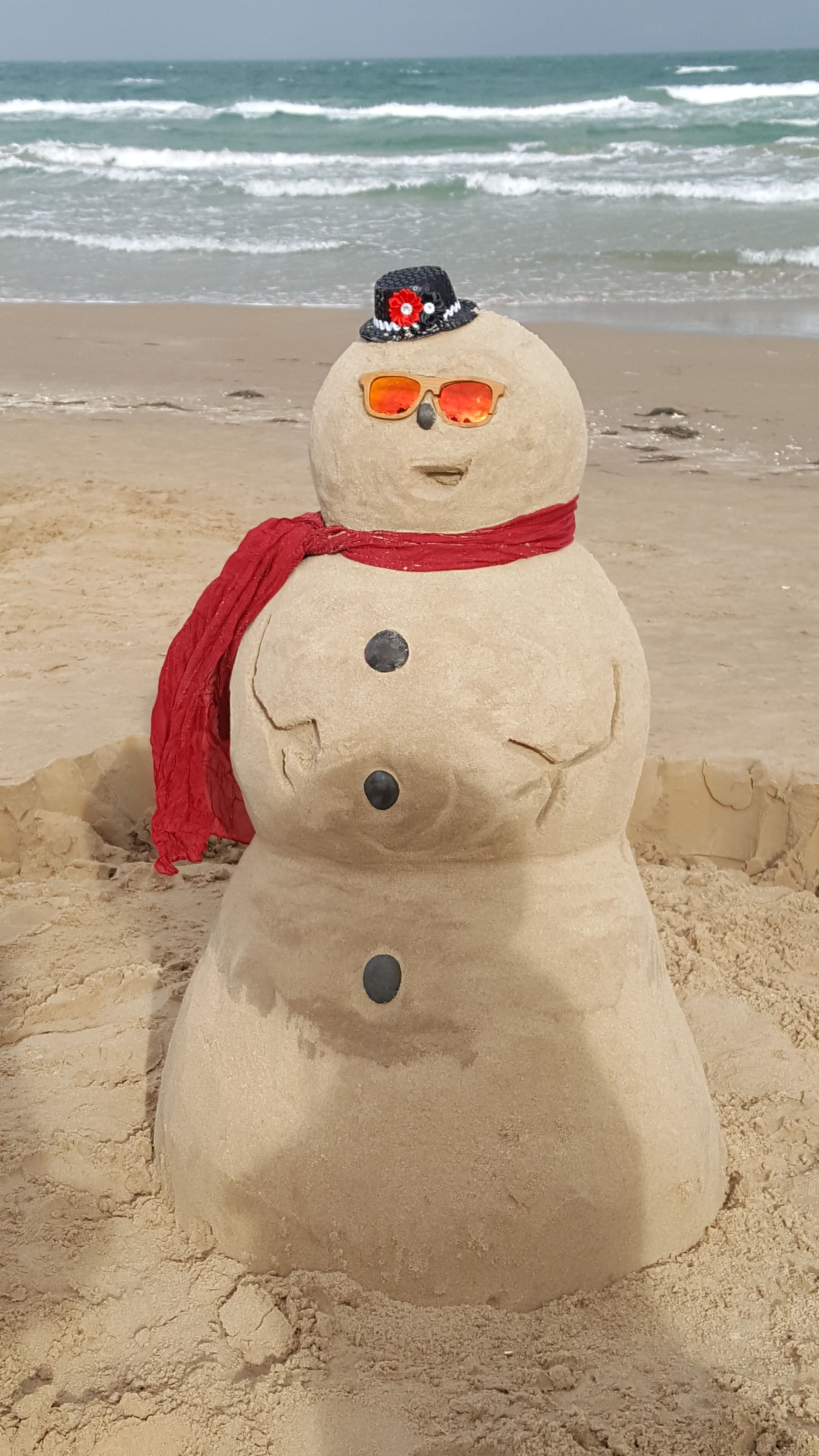 Texas snowman!