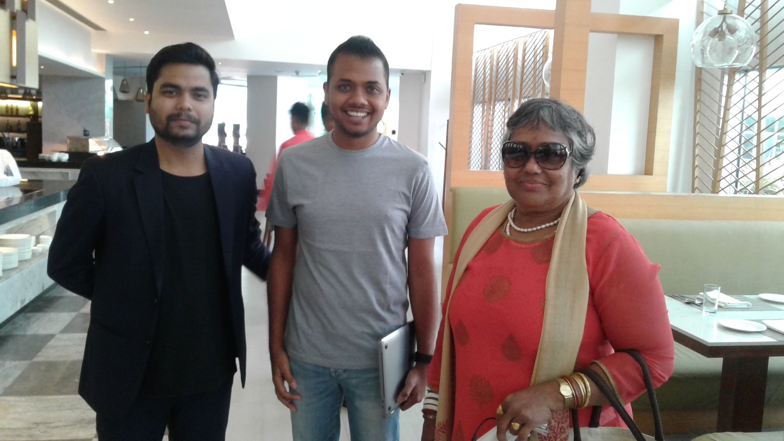Google Maps Team Organiser Anal Ghosh with Mrs Jayalakshmi Rao.S, Host of Visakhapatnam City of Destiny :INDIA at Four Point Hotel, Visakhapatnam