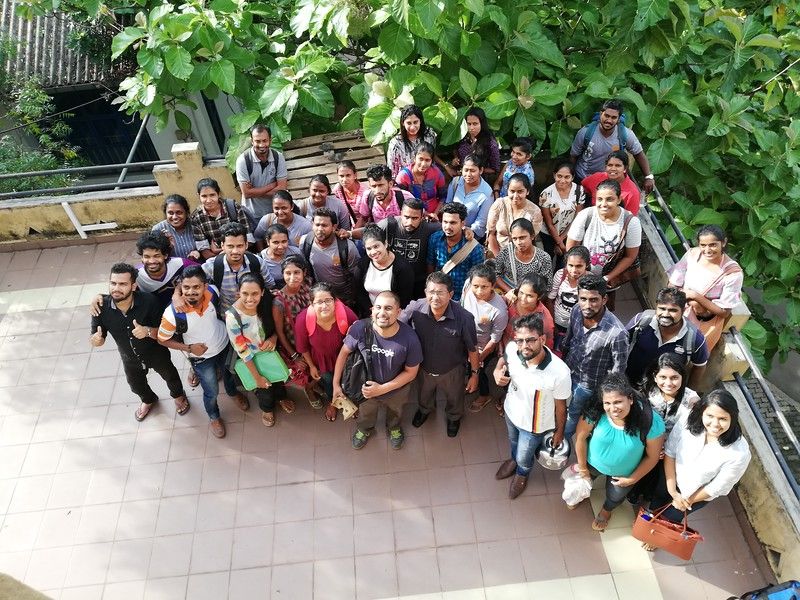 Caption: A photo of a group of people who attended a Local Guides workshop organized by the Centre for Heritage Studies at the University of Kelaniya in Sri Lanka. (Local Guide AnuradhaP)