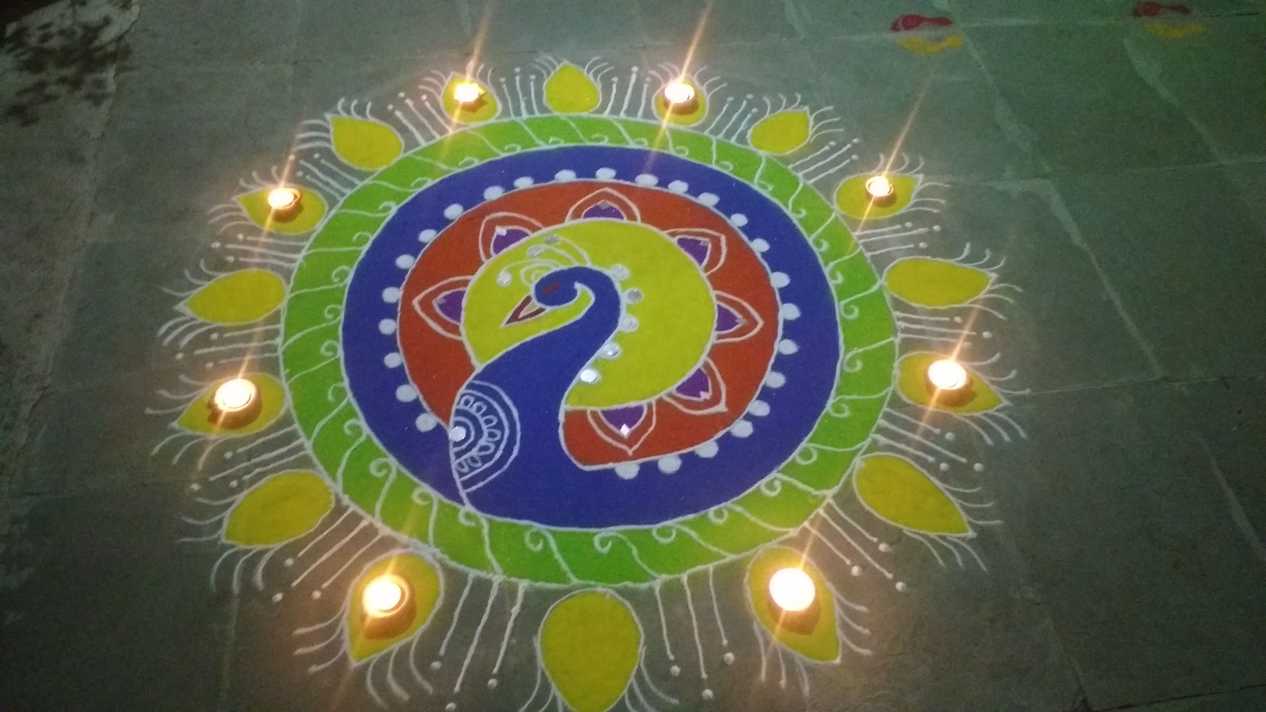 Rangoli, made by my mother